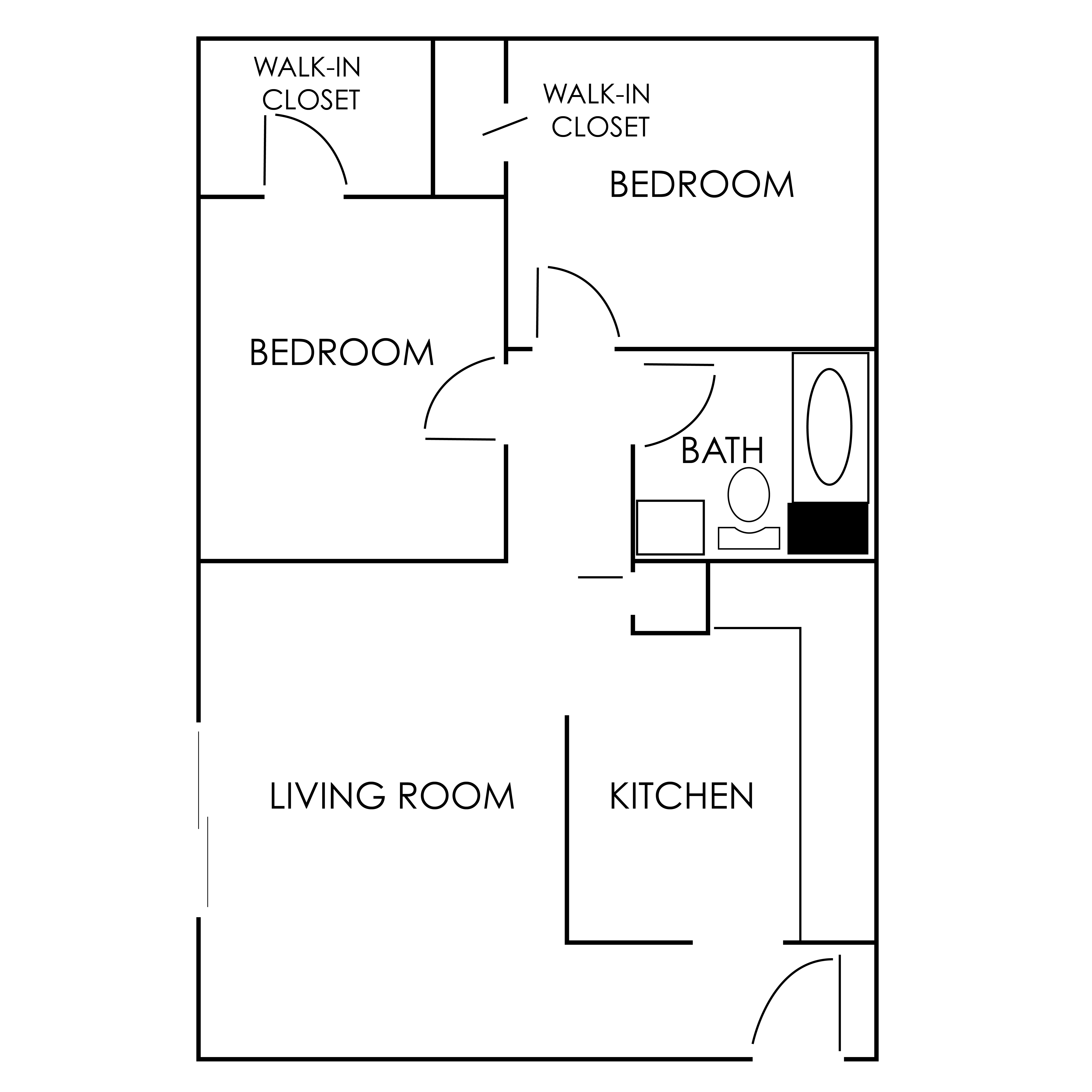 2 Bedroom Floor Plan 2
